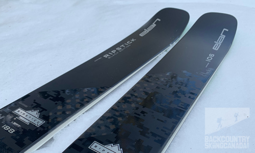 スキー Elan RIPSTICK 106 Black Edition 180cm 2023 Elan Ripstick 106 Black Edition 180cm Used Demo Skis w